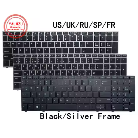 US/UK/RU/SP/FR English/Russian/Spanish/French NEW Laptop Keyboard For HP ProBook 450 G5 455 G5 650 G