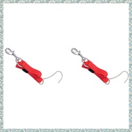 2X Diving Reef Drift Hook Single Hook for Underwater Photography Dive Safety Accessory Red