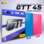 PROMO KARET BAT TENIS MEJA PINGPONG ANDRO GTT 45 BLUE TENSOR TECHNOLOGY - Spirite