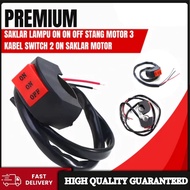 On-Off 3WAY 2Way Clamp Switch Led Headlight MDL Foglight Switch Motorcycle Accessories Universal