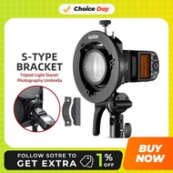 Godox S2 Bowens Mount Flash S-type Holder Bracket for Godox V1 V860II AD200 AD400PRO Speedlite Flash