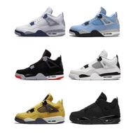 Pure Yuan Putian Shoes Foreign Trade AJ4 Basketball Shoes Cross-Border Men's Shoes Joe 4 White Cemen