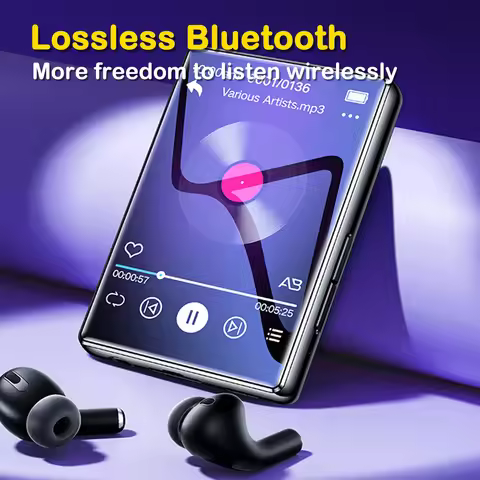 Ultra-Thin MP3 Player Can Watch Movies 2.4 Inch Full Touchscreen Bluetooth Portable HIFI MP3 Video P