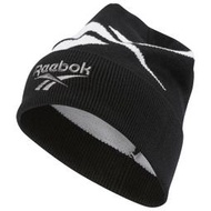 9527 REEBOK CL LOST FOUND BEAN BLACK 黑白 毛帽 針織帽 LOGO 保暖 DH355