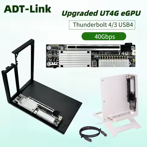 Upgarded New EGPU Thunderbolt 4/3 To PCIe X16 PCI-E 4.0 X4 GPU Dock External Adapter USB 4 BK7 Brack