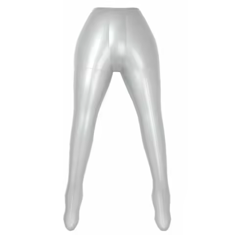 Woman Legs Inflatable Mannequin PVC Female Pants Underwear Model Silver For Sewing DIY Clothes Store