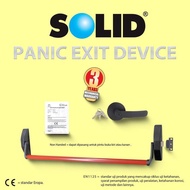 PANIC BAR SOLID PED 310+016 RED+BLACK/HANDLE PINTU EMERGENCY/DARURAT - MAHANA SHOP