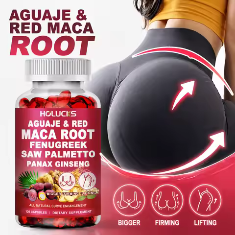 High Curve Firming Supplement Capsules, with Aguaje Oil, Red Maca Extract, Fennel Seed, for Daily Vi