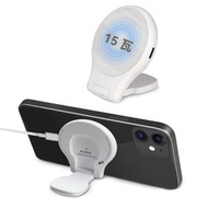 Others - 充電器，15W 可摺疊無線充電器，2合1磁吸無線充電器，支援快速充電，適用於 iPhone 16/15/14/13/12 系列及 iWhatch