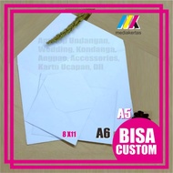 A5 White ENVELOPE / A6 ENVELOPE / 11x8 ENVELOPE / INVITATION ENVELOPE / CONDANGAN ENVELOPE / AMPLOP