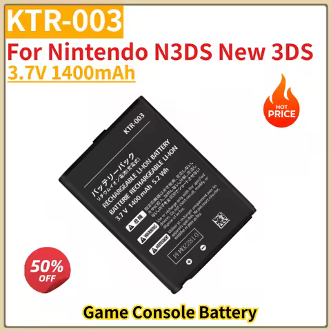 High Quality KTR-003 Battery 3.7V 1400mAh for Nintendo N3DS New 3DS Game Console Brand New Replaceme