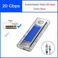 APIEB ORICO M.2 SSD เคสปิด20อะแดปเตอร์ Gbps USB 3.2 Gen 2X2พร้อมพัดลมทำความเย็น4TB สำหรับ PCIe M Key