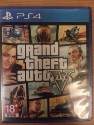 PS4 俠盜獵車手5 GTA5 中文版 grand theft auto V english 光碟無刮