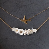 一套2个 / 燕子 花田 項鍊