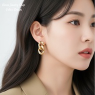 Yellow Dream 15K GOLD Plated k-drama  Earrings Korean celebrities  Korean earring Drop earrings