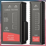 (E B M Lan Tester Network Cable Tester RJ45 CAT5E CAT6 CAT7 8P8C 6P8C Burn Battery Power Transmitter
