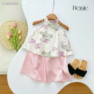 BERNIE KIDS Traditional lotus silk camisole for girls Mid Autumn Festival 1 to 7 years old 1123B028