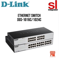 D-Link 16port/24port 10/100/1000 Base-T Unmanaged Standalone Rack-mountable Gigabit Switch -(DGS-101