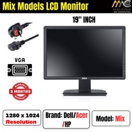 Mix Models Acer, Dell, HP - Budget LCD Monitor 19 Inch/ 24 Inch (USED)