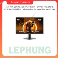 AOC 27G11ZE2/71 Gaming Monitor | 27 inch, FHD, 240Hz, IPS|0.3ms|HDMI 2.0, 1 x DisplayPort 1.4|Vesa