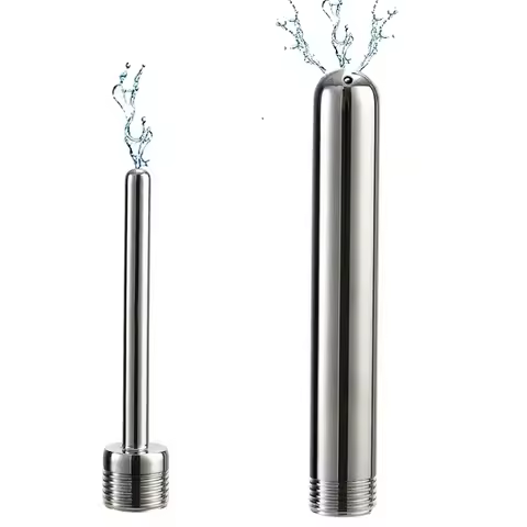 Stainless Steel Douche Enema Syringe Anal Plug Shower Cleaning Set Metal Enema Anal Butt Plug Nozzle