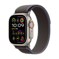 Apple Watch Ultra2 智能手表蜂窝款49毫米钛金属表壳蓝配黑色野径回环式表带M/L eSIMMRFR3CH/A【快充套装】