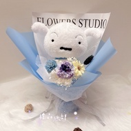 [Gift Headquarters]| Crayon Shin-Chan White Doll Bouquet Dry