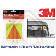 3M Probation Plate Reflective P-Plate for Vehicles (Reflective Triangle Plate)
