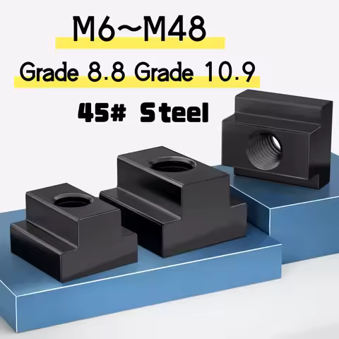 Grade 8.8 and Grade 10.9 M6 M8 M10 M12 M14 M16 M18 M20 M27~M48 Black Tapped Through Slot T-nuts T-Sl
