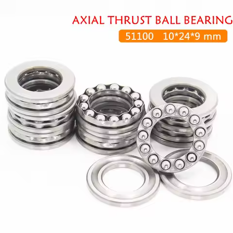 51100 Thrust Bearing 10*24*9 mm ( 8 PCS ) Axial 51100 Ball Bearings 8100