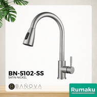 BANOVA SUS 304 Stainless Steel Home Kitchen Sink Sinki Dapur Nano Single Double Triple Bowl SATIN / 