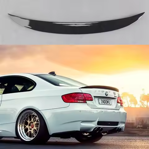 P Style For BMW E92 Spoiler 3 Series 2 Door E92 M3 & E92 Coupe ABS Spoiler Performance Style 2005 -