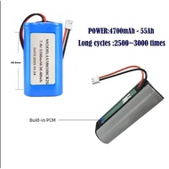 7.4 v 5200mah 2 wayar battery 18650 battery pack LS186501CR2S 2 CELL