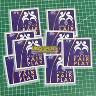 LIKZS X AFC FAIR PLAY Logo (Iron On HD Sticker) Gambar Terang Clear Patch Badge Lencana Lambang Heat