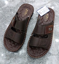 dép da nam dép quai ngan hàng thái lan nhập khẩu có 2 màu đen nâu da mềm mang êm chân thoáng mát si