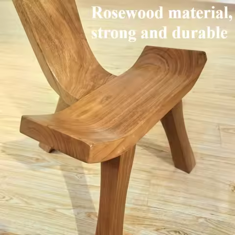 Nordic Ottomans Wooden Ergonomic Chairs Living Room Modern Elegant Lounge Chair Relaxing Chair Wirh 