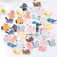 45pcs Cat Cute Animal Stickers, Otter Cartoon Sticker Set Decor Kawaii Animal Paint Stickers Scrapbo