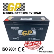 GP GPP6120 6V 12AH Maintenance Free Rechargeable Sealed lead Acid Battery