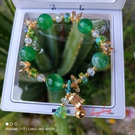 Crystal stone bracelet, Korean crystal stone bracelet mix titanium, crystal stone bracelet free BOX