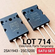 TOSHIBA 2SA1943 2SC5200 ORIGINAL SATU SET ( LOT 714 ) TRANSISTOR 2SA1943 2SC5200 A1943 C5200 TOSHIBA