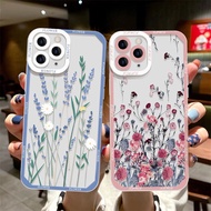 Case For OPPO A17 A17K Realme C30 C12 A98 A78 A58 Reno 8 Pro 5G 8T 4G 4 2Z 2F A37 F5 F7 Phone Casing Soft Clear TPU Flower Thin Couple Luxury Pattern bag Simple