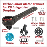 BikersManiac Meter Mount Deemount Carbon Road Bike Integrated Dropbar Garmin Wahoo Magene XOSS Bryton IGPsport BlackBird