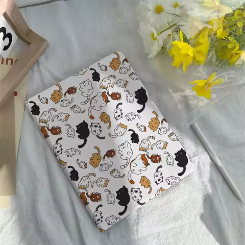 Cute Cartoon Cat Cover Case For Apple iPad 9.7 10.2 10.5 11 inch,iPad Air 2 3 4 iPad mini 6 5 4 3 iP