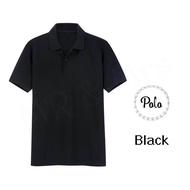 เสื้อโปโล เสื้อคอปกชาย/หญิง แขนสั้น POLO ผ้าCOTTON มีกระเป๋าหน้า (สีดำ) HONEY BIRD Mr.&Mrs.