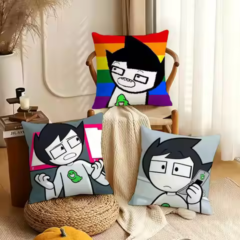 J-John Egbert H-Homestuck Pillow Cover Sofa Cushion Cover Home Room Decoration Children Gift