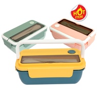 LUNCH BOX WITH CUTLERY - FOOD BOX - CUTLERY -TUPPERWARE