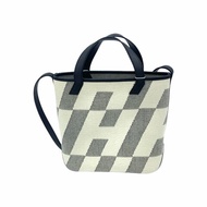 Hermès 拼色 cabas H en Biais Z刻 肩背包