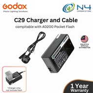 Godox C29/ WB29B WB-29B/ BG02 Battery Grip/ Li-ion Battery / Charger and Cable for AD200 AD200PRO Po