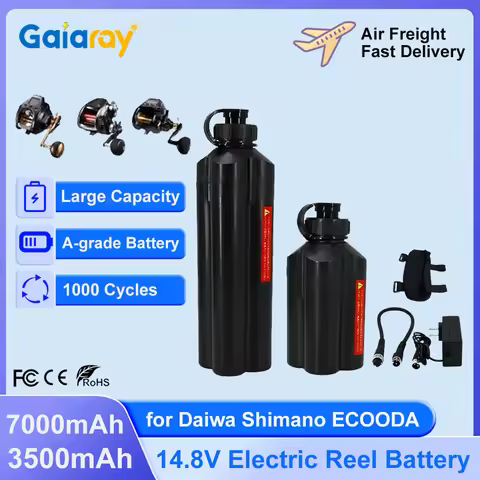 Gaiaray 7000mAh 3500mAh Sea Fishing Electric Reel Battery 14.8V Electric Fishing Reel Lithium Batter
