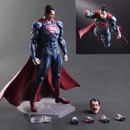 Box-packed 25CM Play Arts Figure Superman Sign In Movie Batman Vs Supermen Super Hero Moive Relo Act